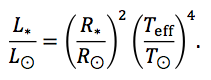 Luminosity calc